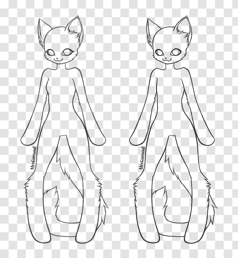 Whiskers Line Art Cat Drawing - Cartoon Transparent PNG