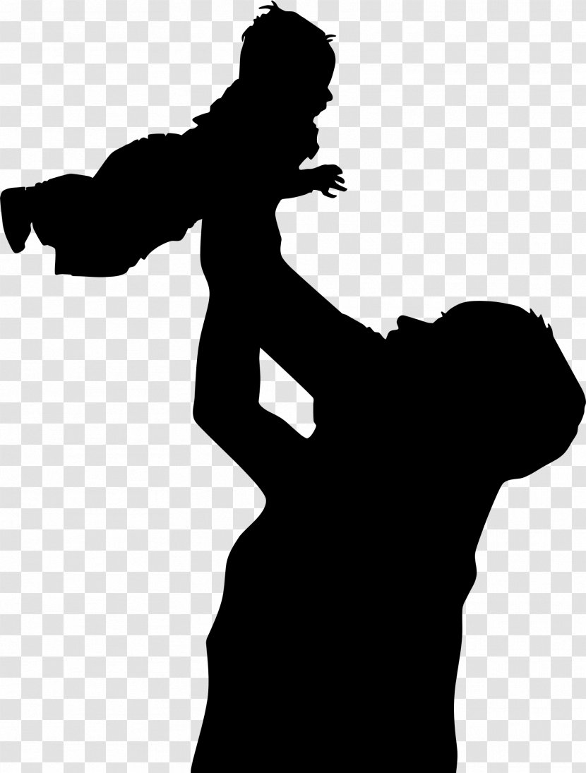 Father Son Infant Clip Art - Silhouette - Child Transparent PNG