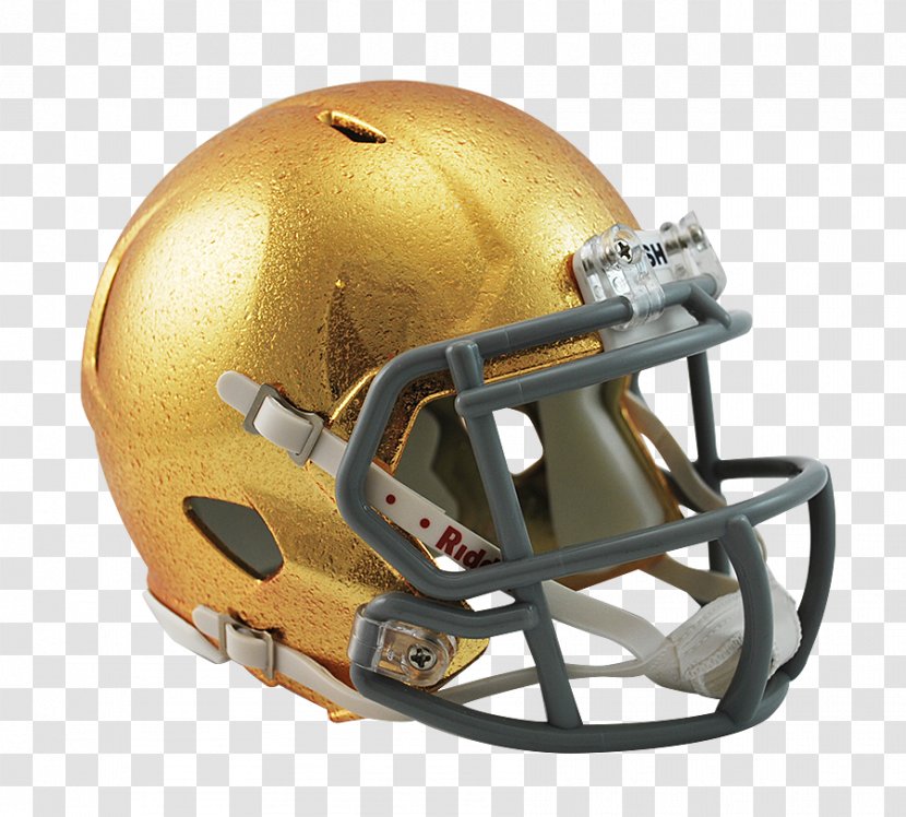 Face Mask Notre Dame Fighting Irish Football University Of American Helmets Lacrosse Helmet - Protective Gear Transparent PNG