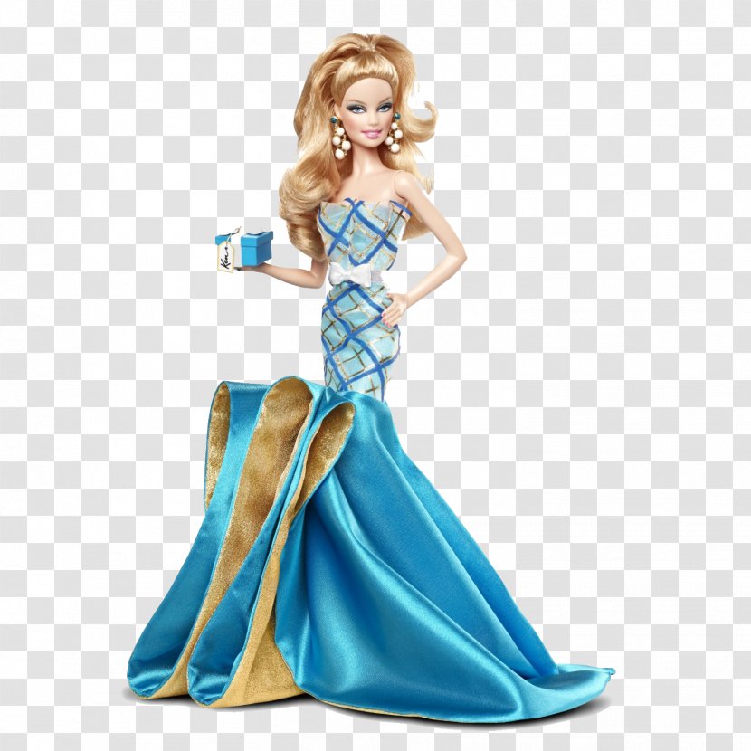 Ken Barbie Doll Midge Birthday - Dress - Wearing A Blue Skirt Transparent PNG