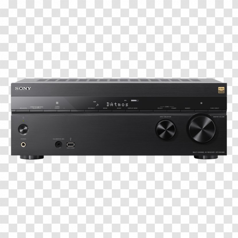 AV Receiver Home Theater Systems Sony Radio Dolby Atmos - Cable Transparent PNG