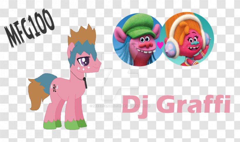 DJ Suki Art Trolls Pony - Dj - GRAFFI Transparent PNG