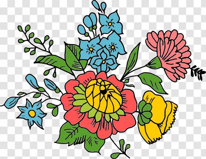 Flower Floral Design Drawing Clip Art - Flowering Plant Transparent PNG