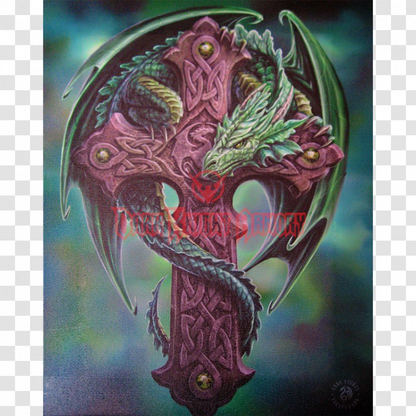 Dragon Fantasy Legendary Creature Canvas Print - Magic Transparent PNG