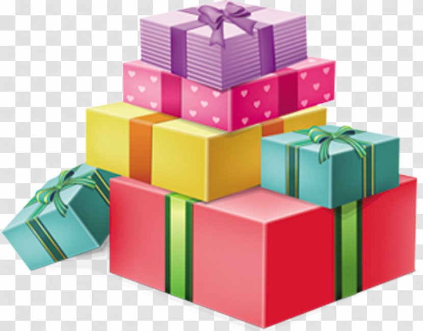Gift - Christmas - Colorful Box Vector Transparent PNG