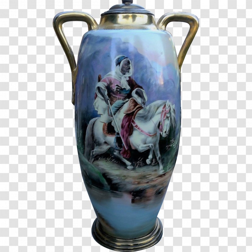 Vase Jug Pottery Porcelain Urn - Hand-painted Arab People Transparent PNG