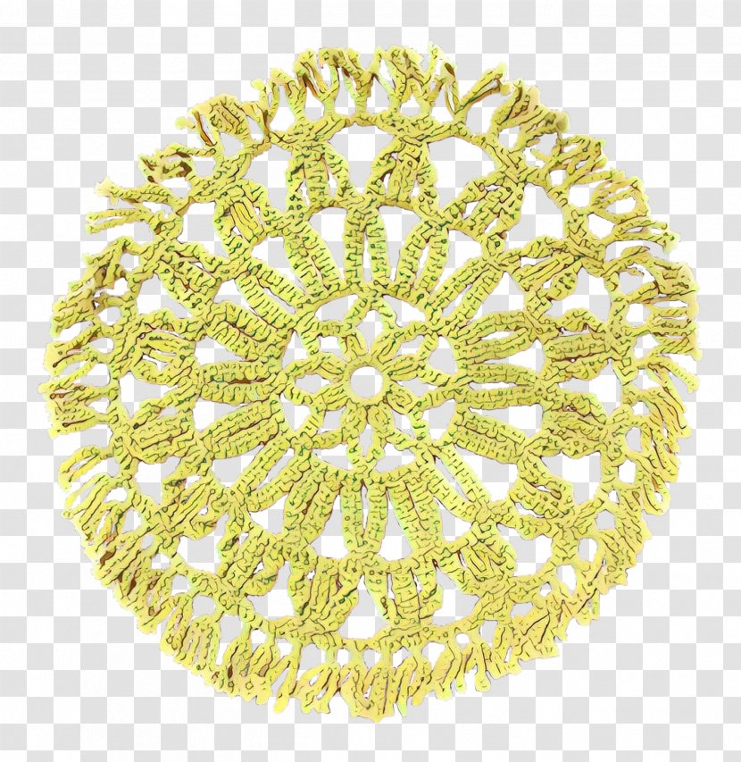 Doilies Yellow - Doily Transparent PNG