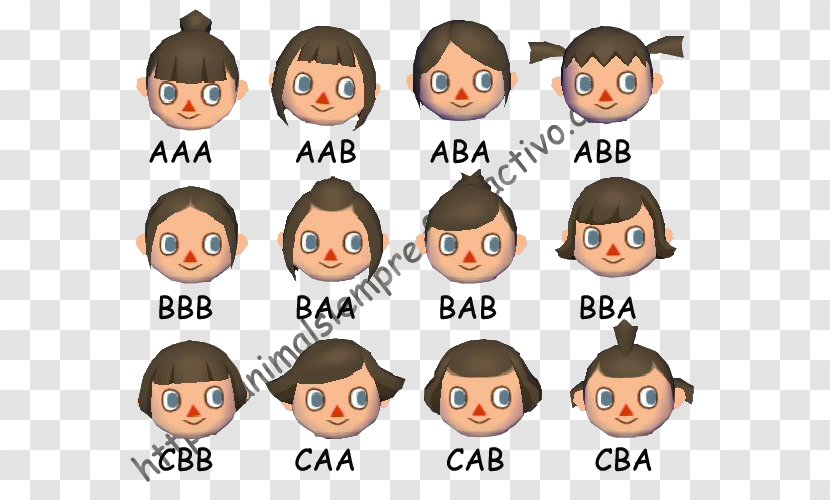 Animal Crossing: City Folk New Leaf Wild World Wii Hairstyle - Game - Hair Transparent PNG