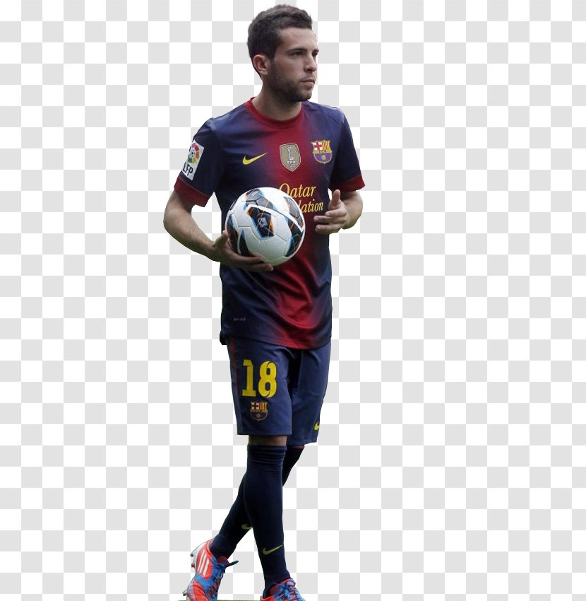 FC Barcelona Football Player La Liga Sport - Pallone - Jordi Alba Transparent PNG