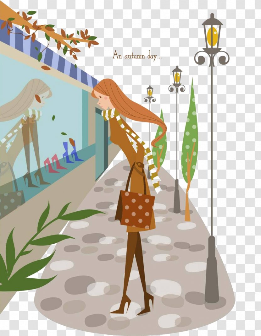 Photography Illustration - Art - Woman Shopping Transparent PNG