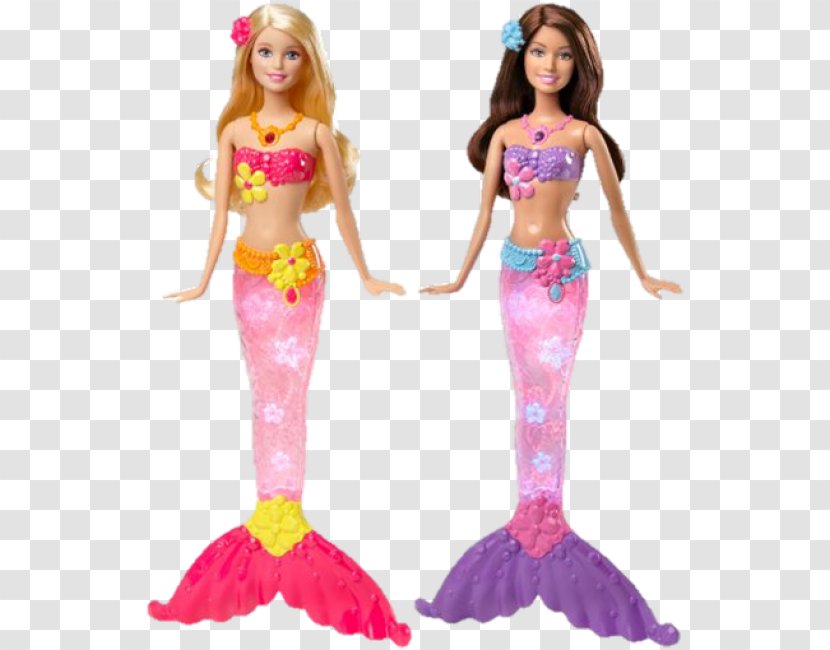 Barbie Rainbow Lights Mermaid Doll Toy Mattel Transparent PNG