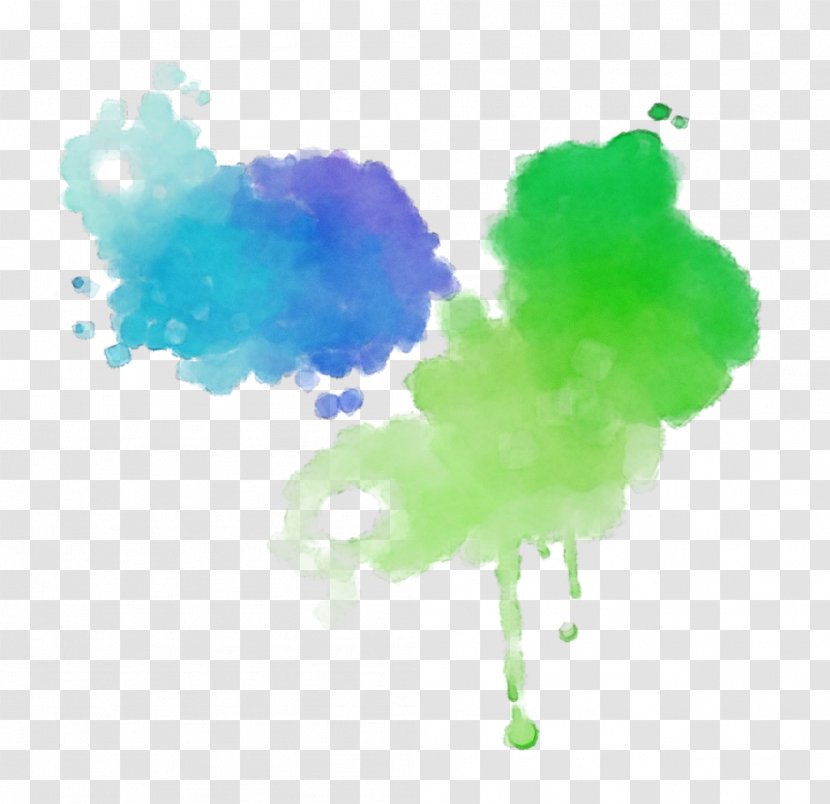 Watercolor Texture - Paint - Green Transparent PNG