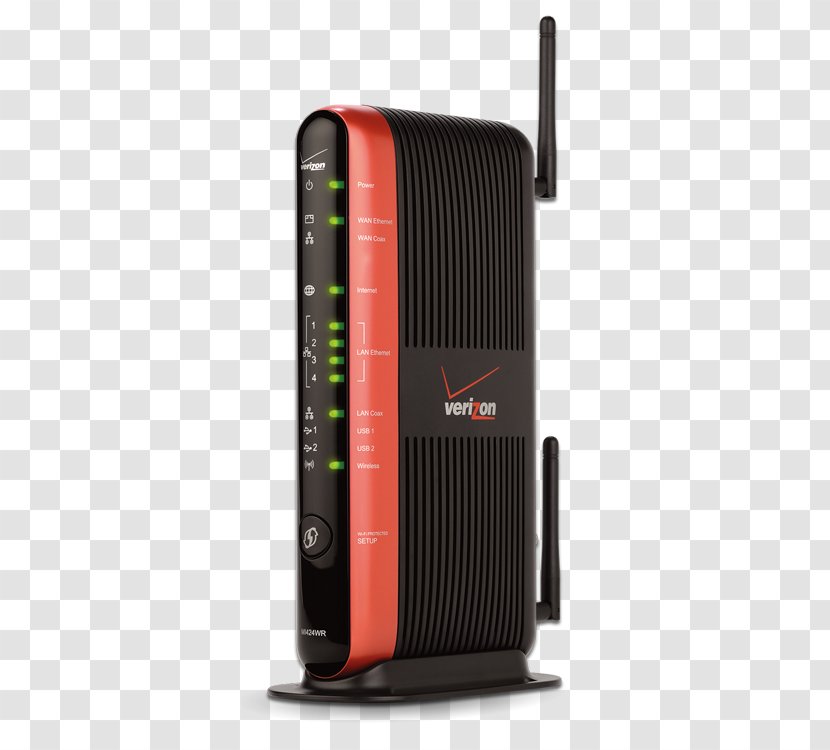 Wireless Router Verizon FiOS Actiontec MI424WR DSL Modem - Multimedia - Electronics Transparent PNG