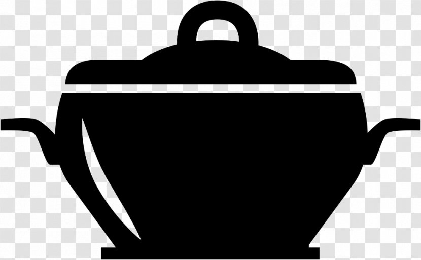 Kitchen Utensil Food Cuisine - Black And White Transparent PNG