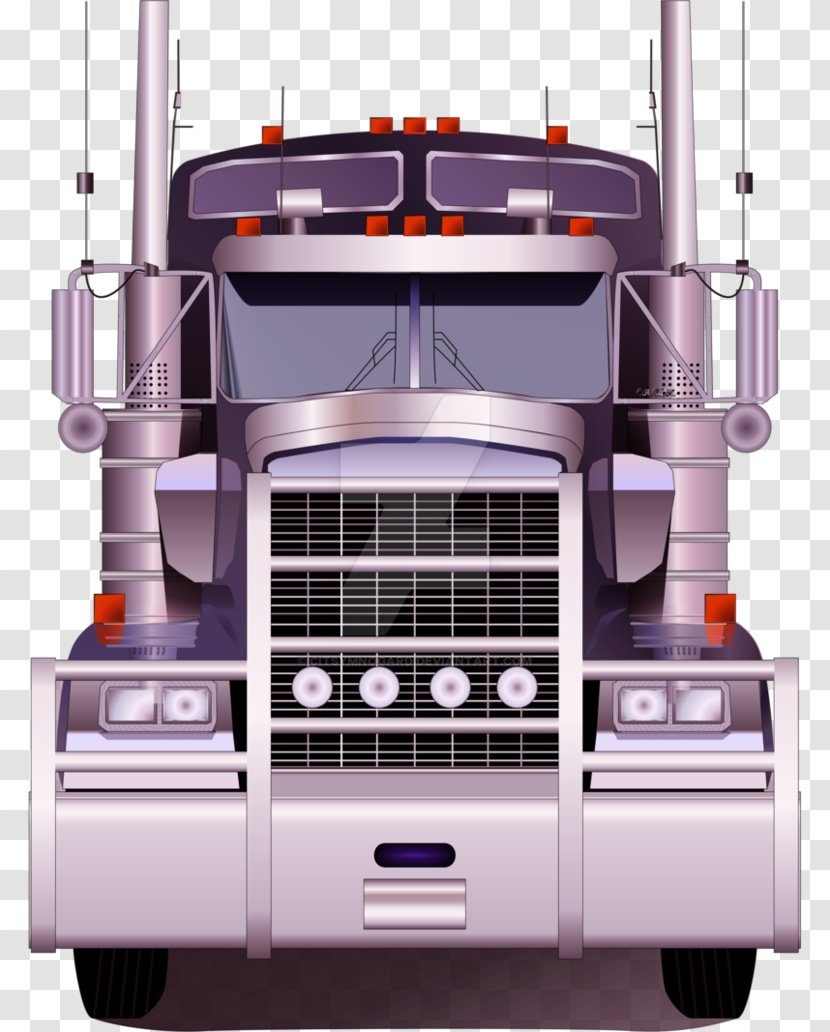 18 Wheeler: American Pro Trucker Drawing Digital Art Clip - Semitrailer - Wheeler Transparent PNG
