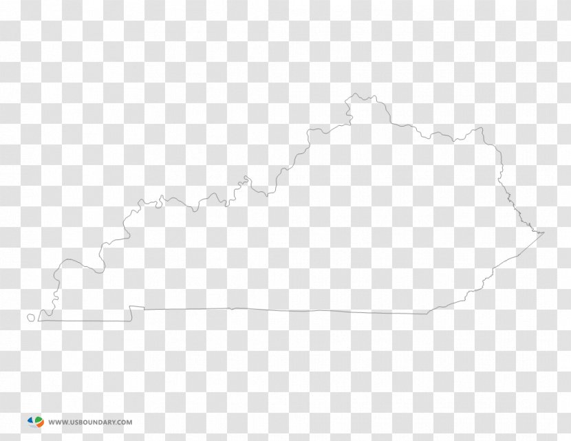 White Line Angle Font - Black And - Kentucky Transparent PNG