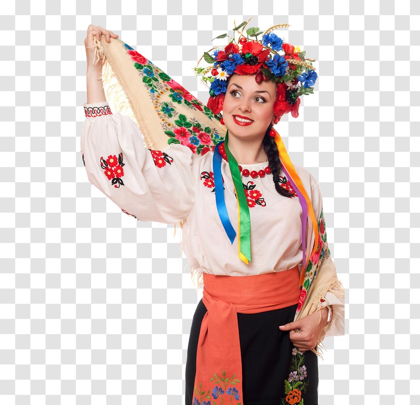 Ukraine Folk Costume Portrait Photography - Clothing Transparent PNG