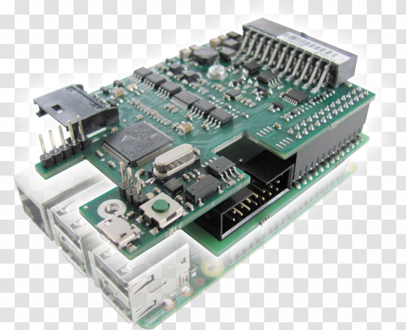 Microcontroller Motherboard Electronics Single-board Computer Raspberry Pi - Power Converters Transparent PNG