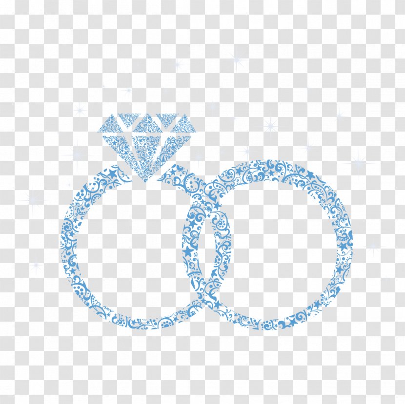 Wedding Ring Marriage Engagement - Point - Blue Diamond Transparent PNG