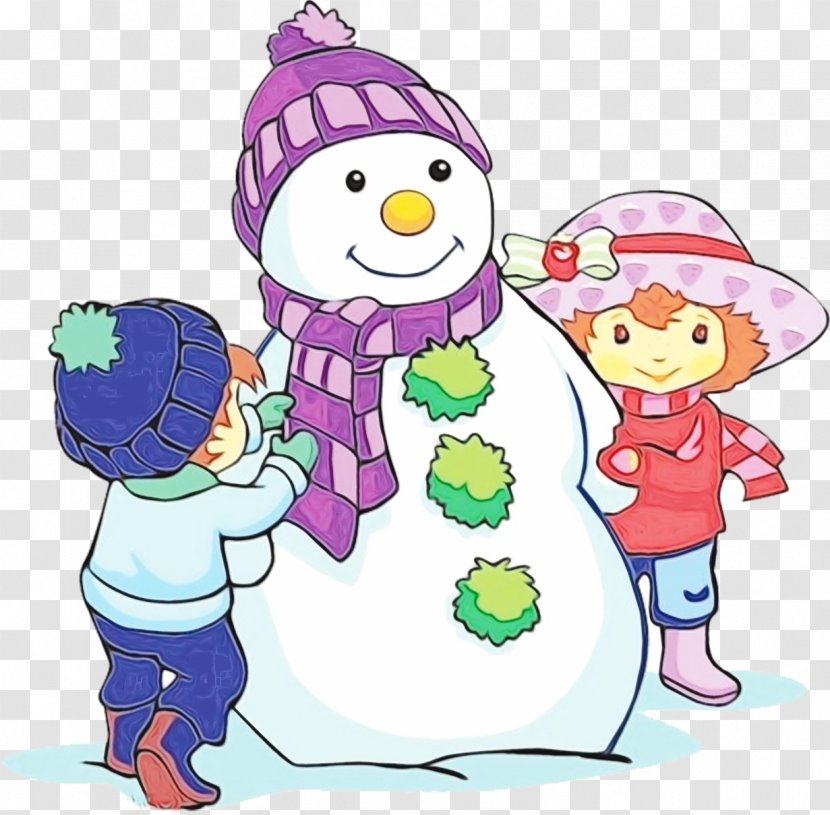Snowman - Wet Ink - Sharing Snow Transparent PNG