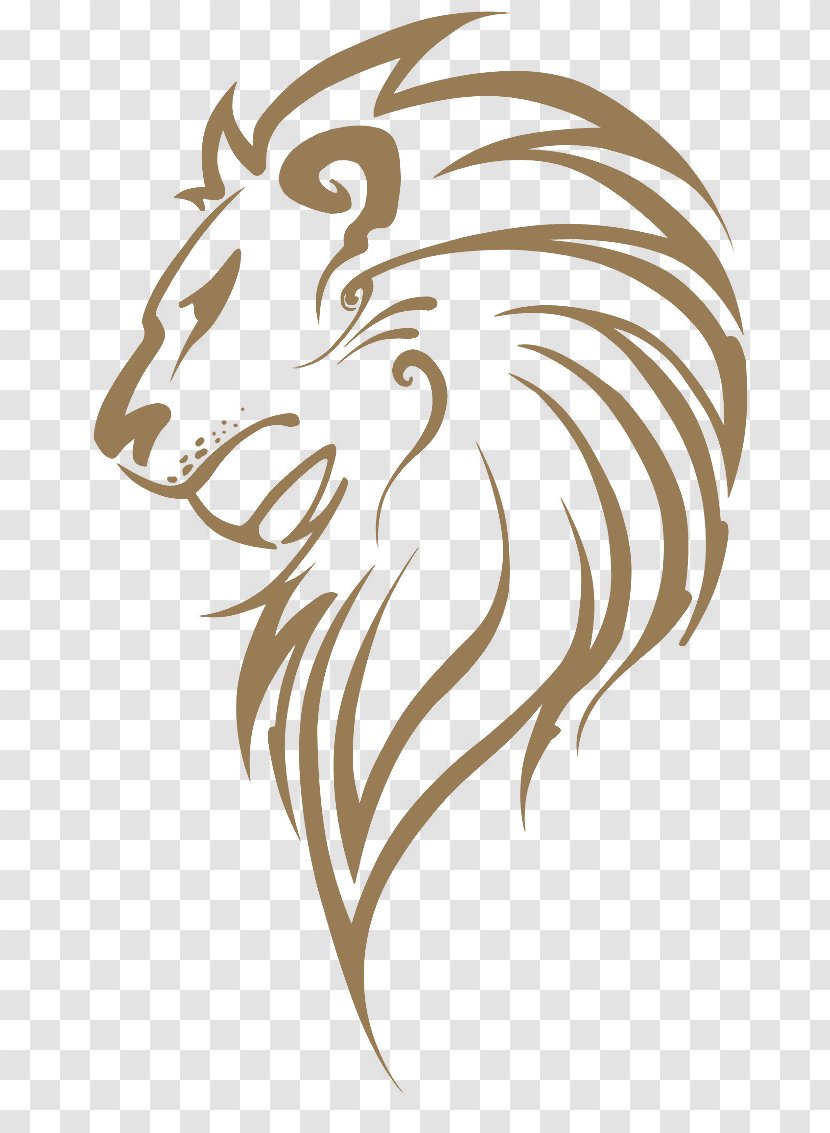 Lion Drawing Clip Art Image Sketch - Symbol Transparent PNG