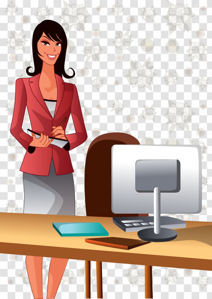 Cartoon Illustration - Silhouette - Vector Business Woman President Transparent PNG