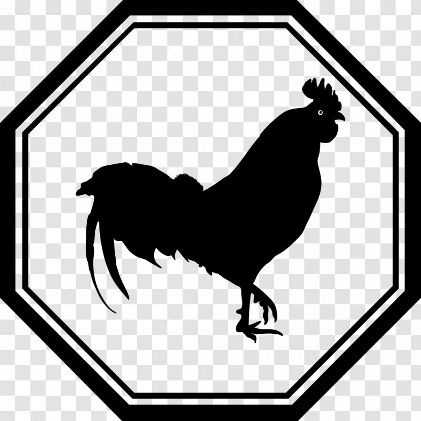 Chicken Rooster Silhouette Clip Art - Chinese Zodiac Transparent PNG