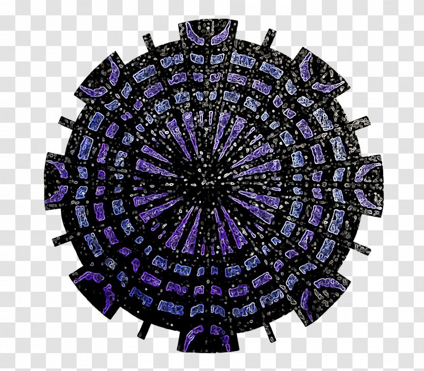 Window Symmetry Circle Pattern - Violet Transparent PNG