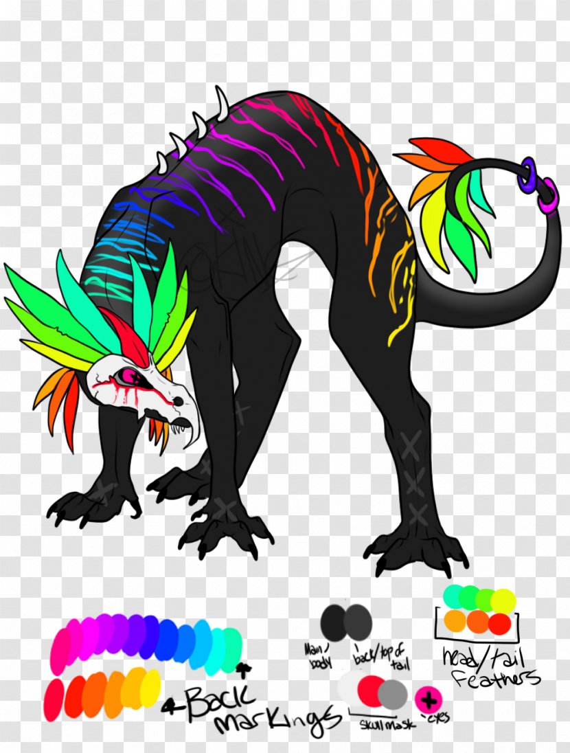 Mammal Clip Art Illustration Line Legendary Creature - Organism - Double Rainbow Dragon Transparent PNG