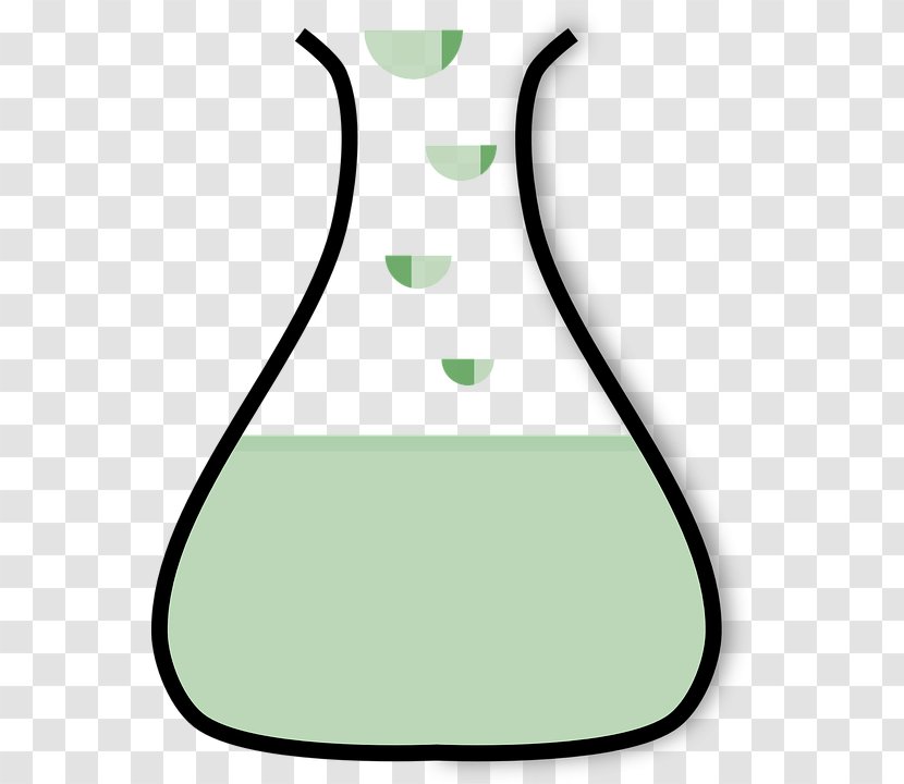 Laboratory Flasks Chemistry Erlenmeyer Flask Chemical Substance Clip Art - Green Transparent PNG