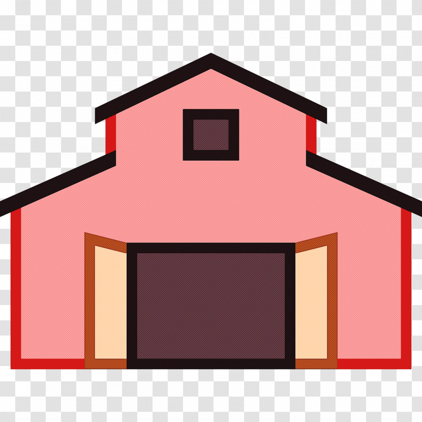 House Line Roof Pink Home Transparent PNG