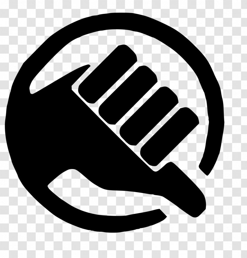 White Hand Finger Logo Sports Gear - Gesture - Symbol Blackandwhite Transparent PNG