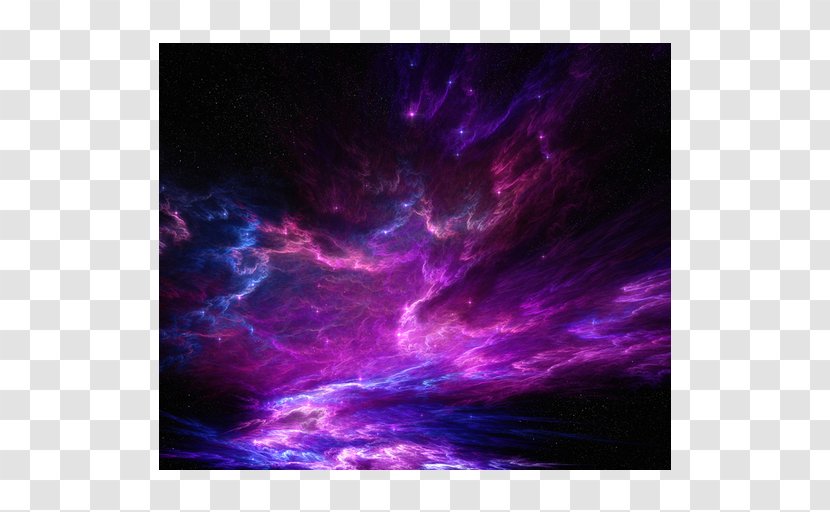 Night Sky Space Nebula Purple - Star Transparent PNG
