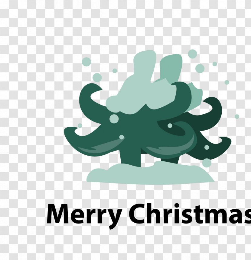 Christmas Tree Card Illustration - Brand - Vector LOGO Transparent PNG