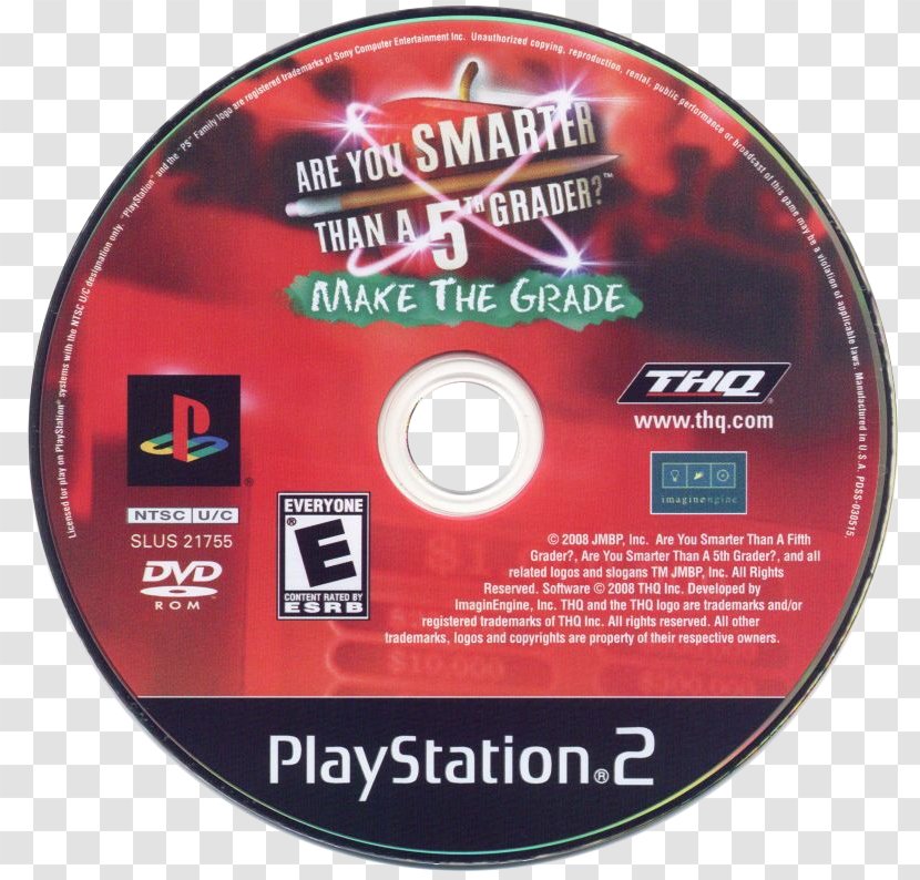 PlayStation 2 Are You Smarter Than A 5th Grader?: Make The Grade Video Games THQ - Fifth - Step Back Cupboard Transparent PNG