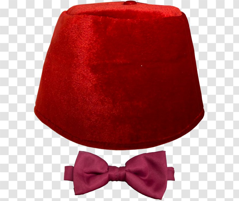 Fez Eleventh Doctor Bow Tie Scarf Tenth - Who - Red Transparent PNG