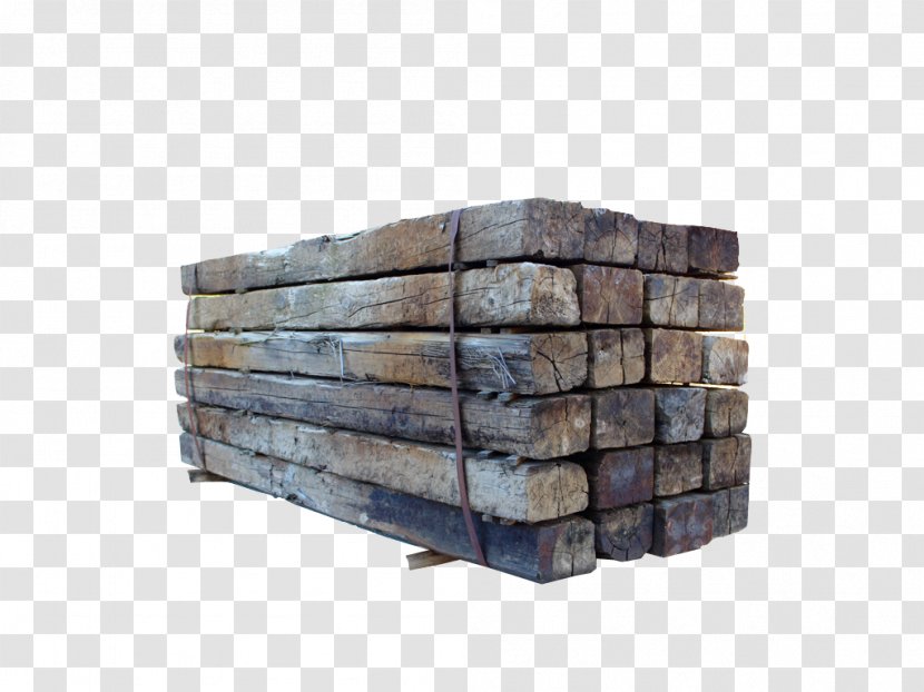 Lumber Wood Railroad Tie Panelling Creosote - Rock Transparent PNG