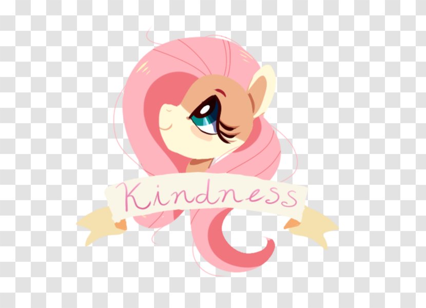 Fluttershy Pony Horse Ariel Fan Art - Heart Transparent PNG