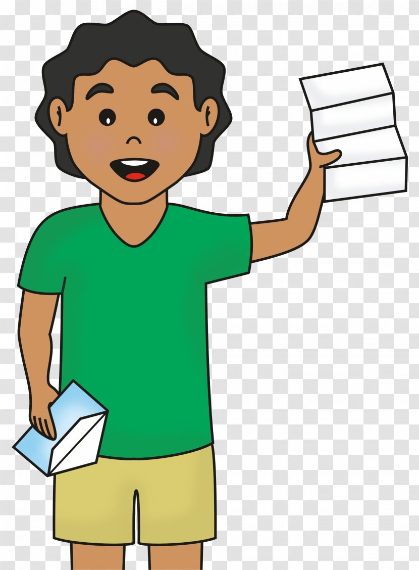 Letter Child Drawing Communication Source Father - Shoulder Transparent PNG