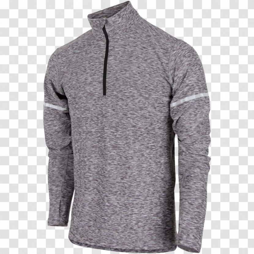 Long-sleeved T-shirt Sweater Jacket - Polar Fleece Transparent PNG