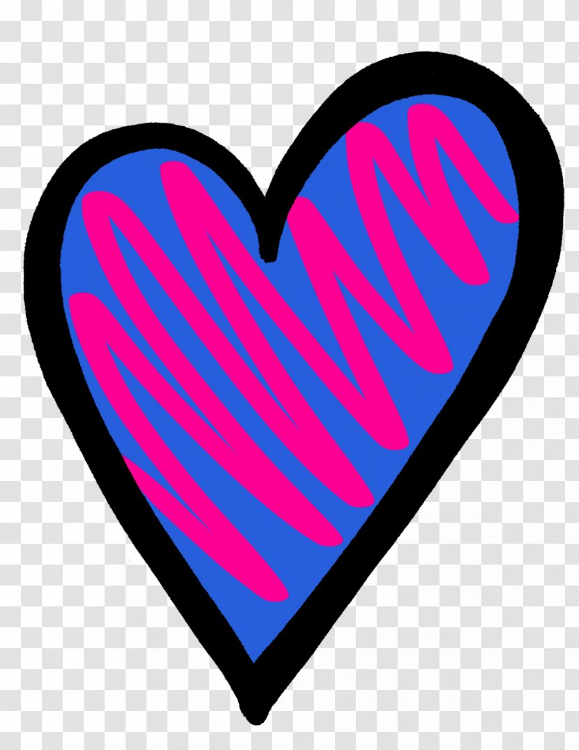 Sticker Idea Clip Art - Heart - Scribbles Transparent PNG