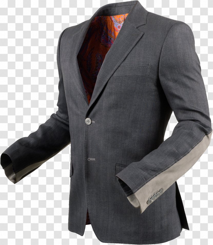 Outerwear Blazer Jacket Suit Button - Low Collar Transparent PNG