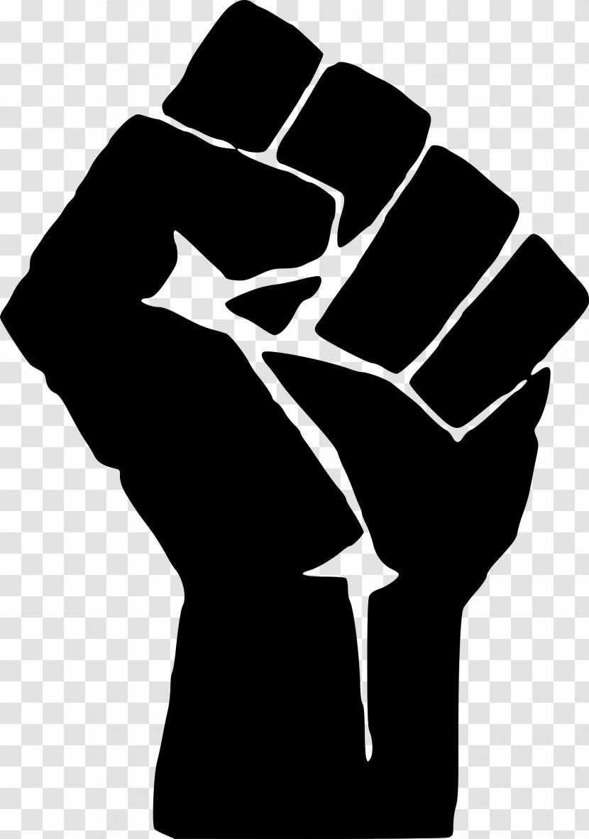 Raised Fist Symbol T-shirt Black Power Transparent PNG
