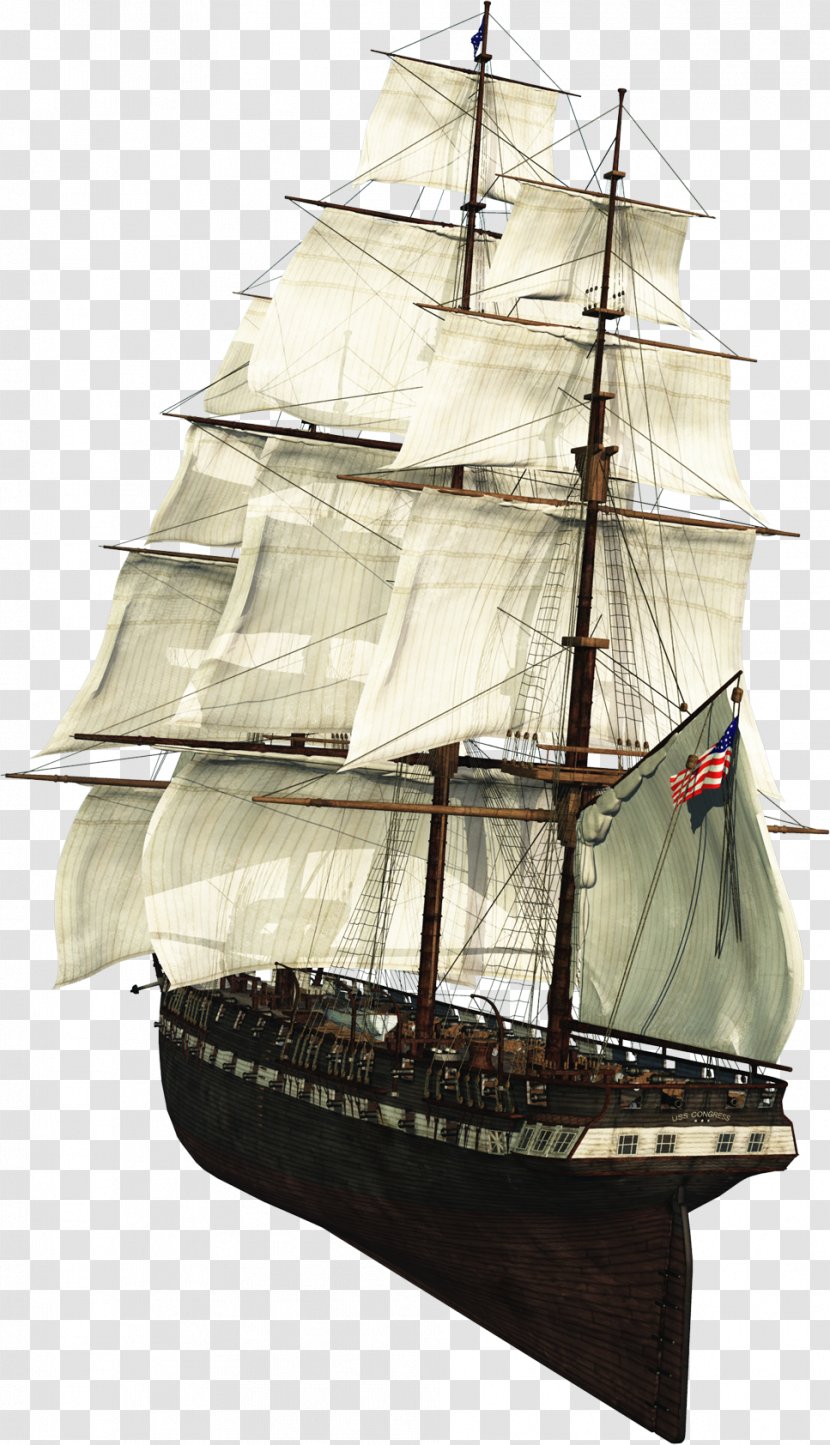 Sailing Ship Boat Clip Art - East Indiaman Transparent PNG