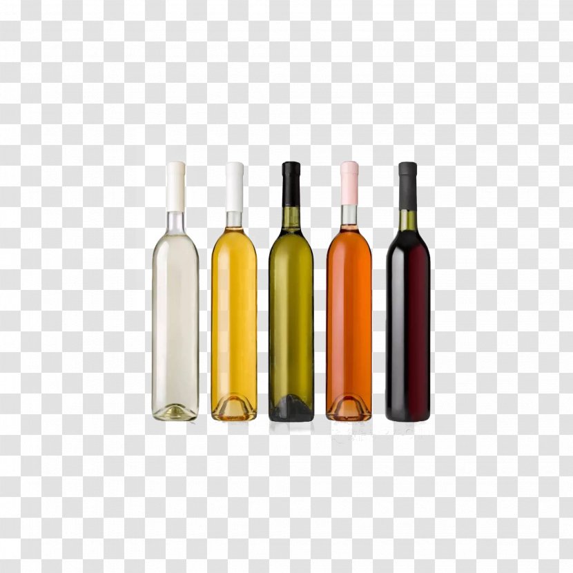Red Wine Liqueur Bottle - A Variety Of Bamboo Transparent PNG