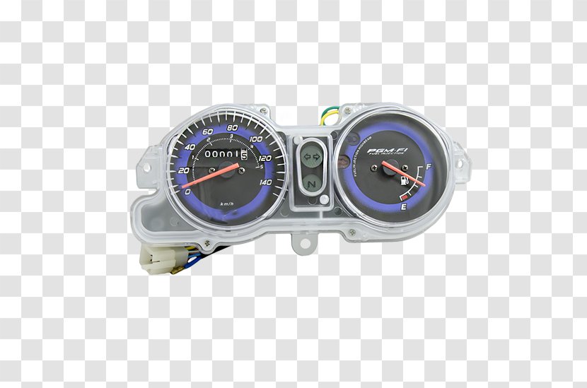 Motor Vehicle Speedometers Tachometer Blue - Fundo Azul Transparent PNG