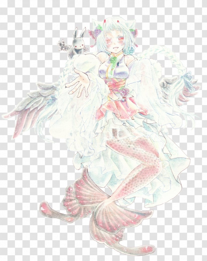 Drawing Art Legendary Creature Fairy - Silhouette - Kimono Transparent PNG