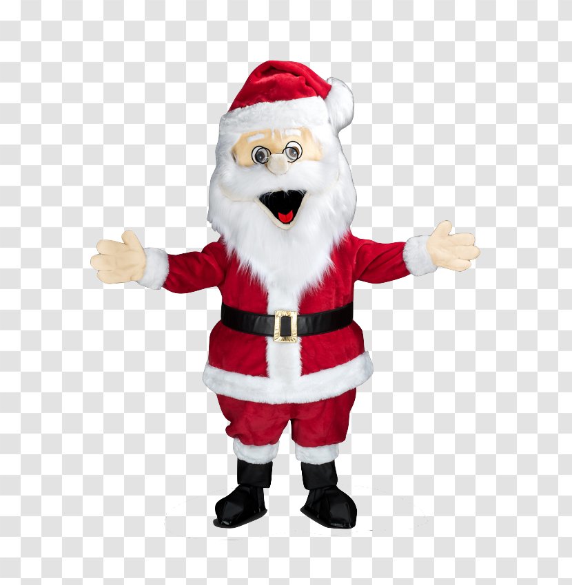 Santa Claus Mascot Costume Christmas Plush Transparent PNG