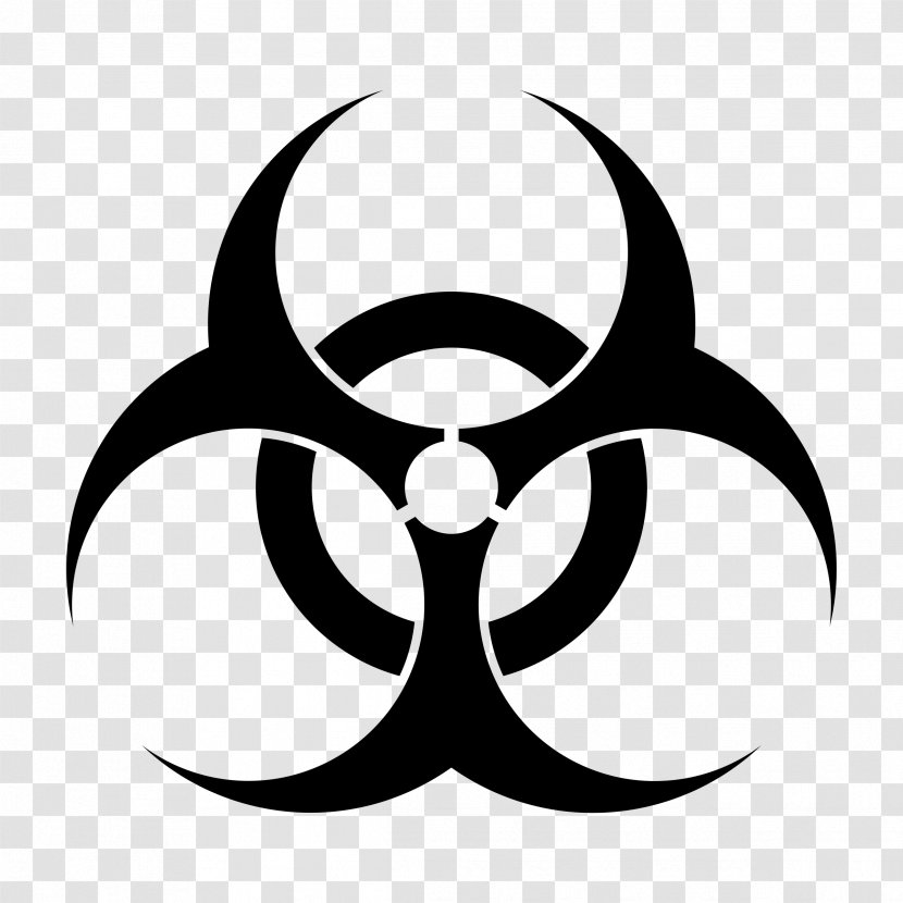 Cool Symbols Biohazard Symbol - Blackandwhite - Cdr Transparent PNG