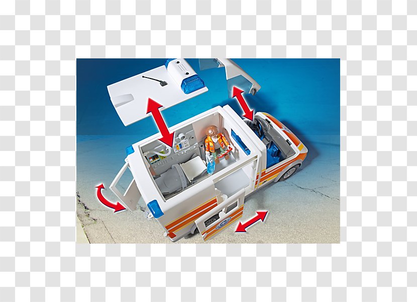 Ambulance Playmobil Certified First Responder Siren Toy - Game Transparent PNG